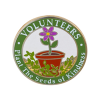 "Our Volunteers Plant Seeds of Kindness" Pins